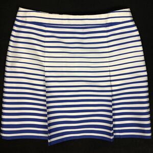 BANANA REPUBLIC Blue White Striped Pencil Skirt Size 4